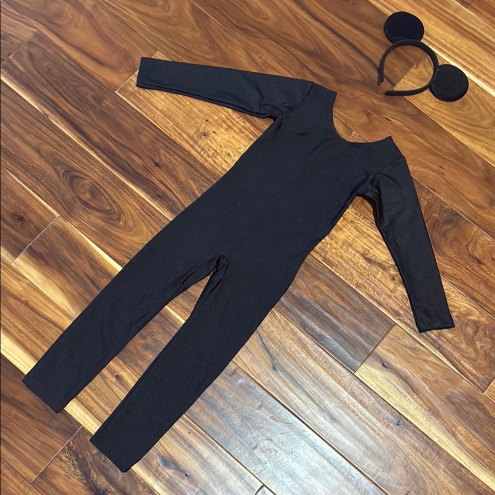 Black Kids One Piece Costume with Headband